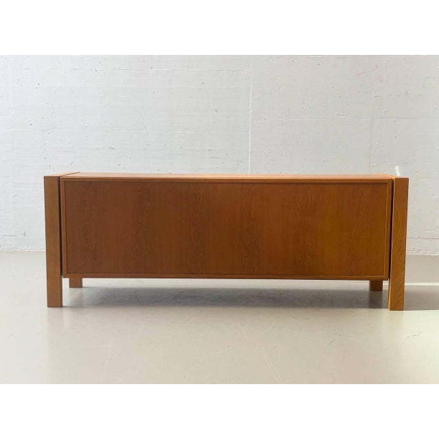 Mid-Century Wooden Sideboard with Sliding Doors, 1960s For Sale - Image 6 of 13