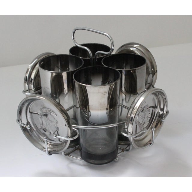 Highball Glass Set Caddy Trojan Warrior For Sale In West Palm - Image 6 of 13