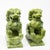 Chinese Carved Jade Stone Guardian Lion Figurines - a Pair For Sale In Nashville - Image 6 of 13