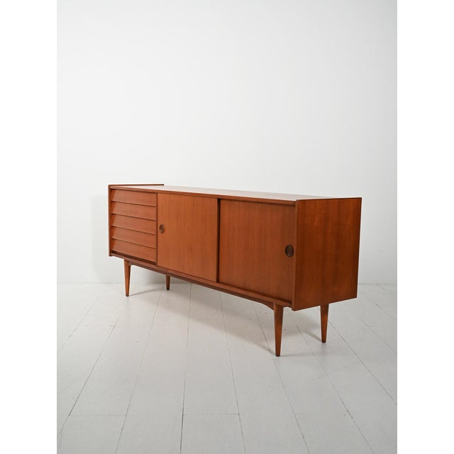 Vintage Sideboard in Teak, 1960s For Sale - Image 6 of 13