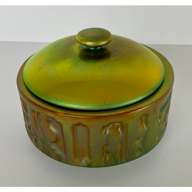 Timeless Vintage Eosin Glazed Lidded Vessel by Vilmos Zsolnay, circa early 1900’s
