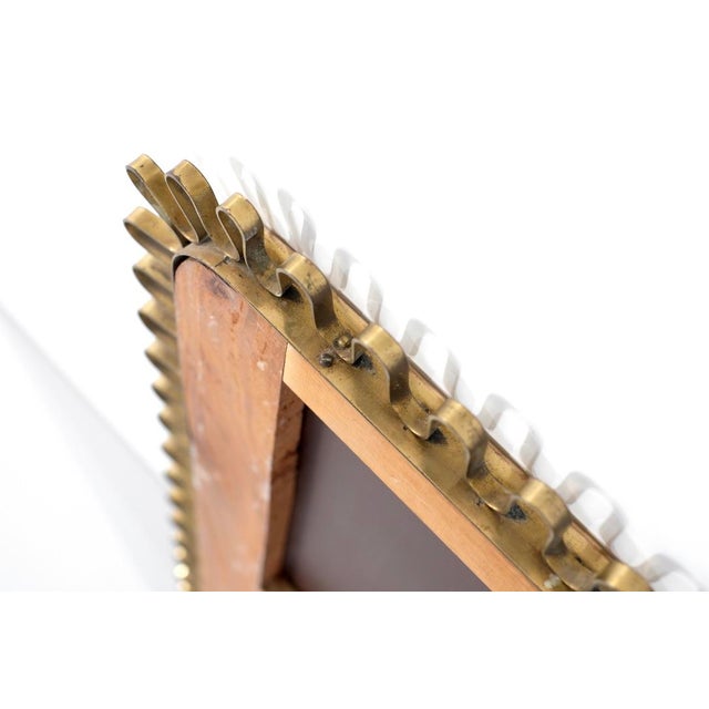 Brass Wall Mirror, Italy, 1950s For Sale - Image 13 of 16