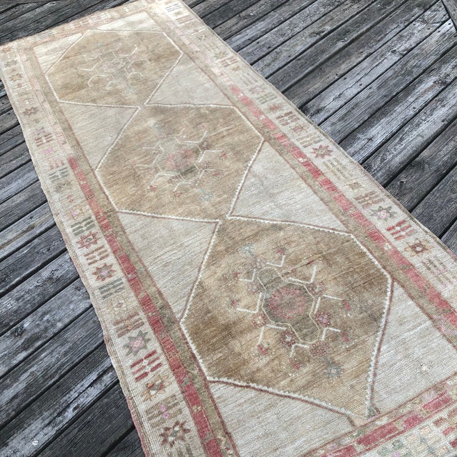 Vintage Turkish Kars Runner | 4x10 For Sale - Image 4 of 7