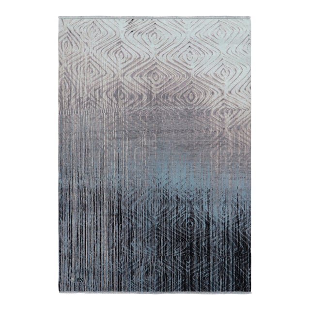 Rug & Kilim’s Contemporary Abstract Rug With Geometric Patterns “Hailstorm” For Sale