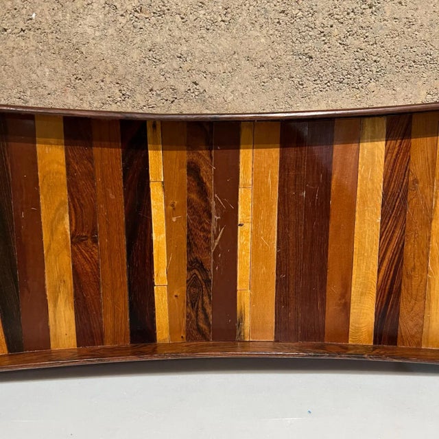 1970s Long Service Tray Layered Wood Don Shoemaker Señal Mexico For Sale - Image 12 of 13