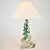 Emerald Vintage French Crystal Table Light | Mid Century Emerald Green Accent Light Bedside | Lead Twisted Glass | Val St Lambert Seguso Murano 1950 For Sale - Image 8 of 10