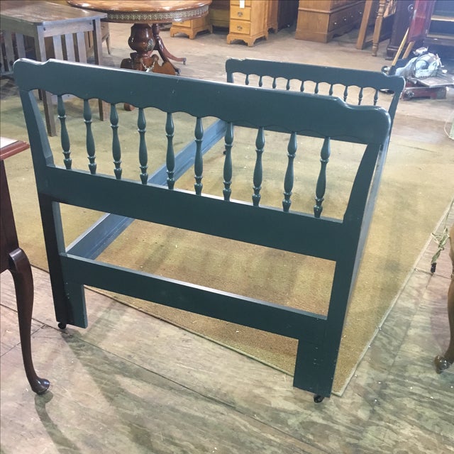 Vintage Hitchcock Blue Twin Bed Chairish