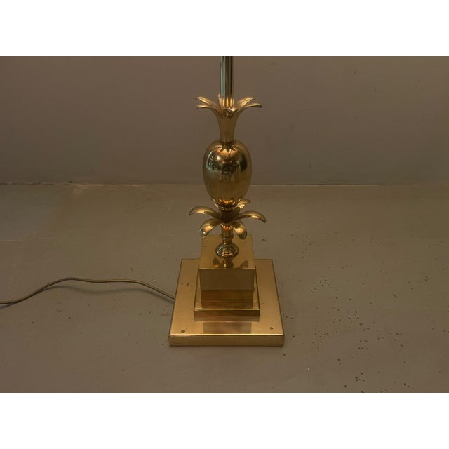 Hollywood Regency French Brass Floor Lamp in the style of Maison Charles. France, 1970s For Sale - Image 6 of 18