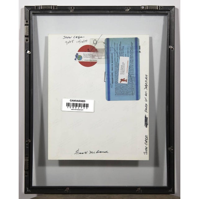 Realism Fred McDarrah, John Cage, 1977, Vintage Silver Gelatin Signed Photograph For Sale - Image 3 of 3