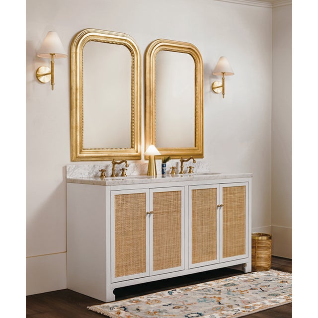 New special order item. Not vintage. Effortlessly elegant, the Waverly mirror by Worlds Away makes a stunning statement in...