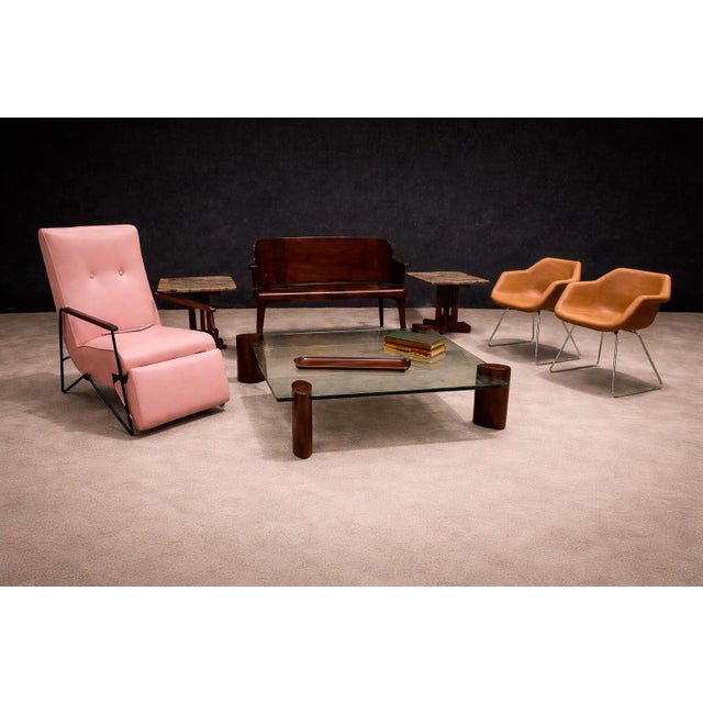 Designed by Jean Gillon for WoodArt and produced in Brazil in the 1960s, this serving tray reflects the designer’s...