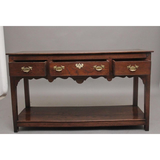 Wood Oak Dresser Base, 1810 For Sale - Image 7 of 9