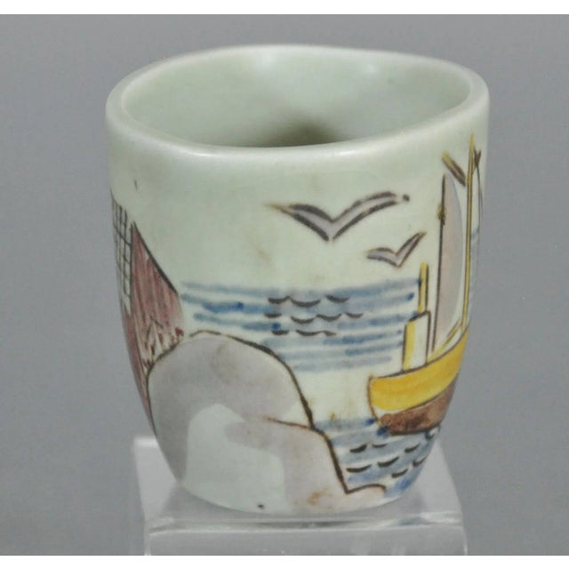 1960 Hand Painted Carl Harry Stalhane Rorstrand Pitcher Bowl Cup - 3 Piece Group For Sale - Image 10 of 12