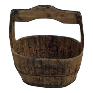 Oval Shaped Vintage Chinese Water Basket