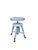 Early 20th Century Victorian Adjustable Piano Stool in Powder Blue Paint, Claw & Glass Ball Feet For Sale - Image 5 of 17