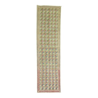 Art Deco Vintage Turkish Runner - 3' x 10'4" For Sale