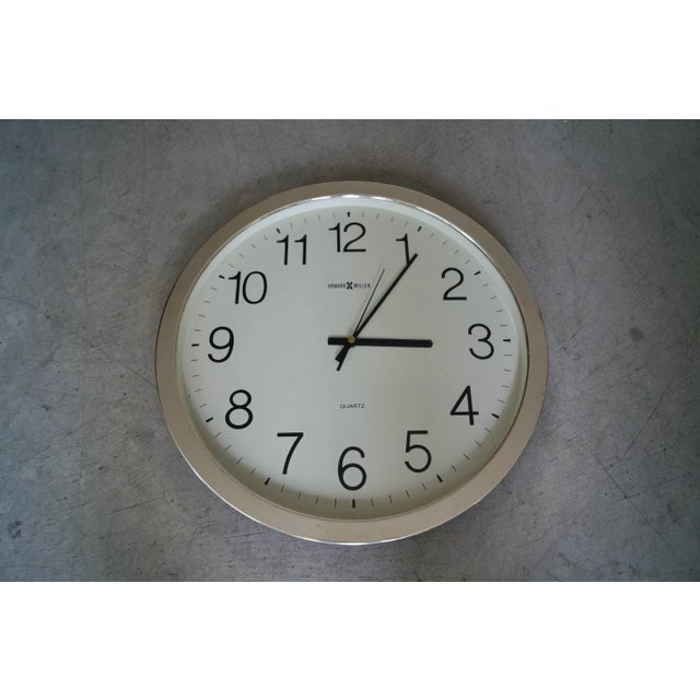 Mid-Century Modern 1970’s Mid-Century Modern Howard Miller Wall Clock For Sale - Image 3 of 10