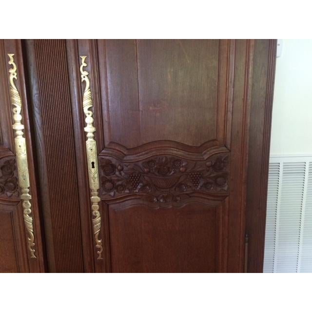French Provincial 1800's French Provincial Armoire For Sale - Image 3 of 9