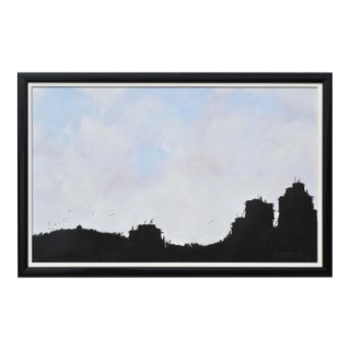 "Pueblo V" - Minimal Silhouetted Landscape by Duane Albert Armstrong For Sale