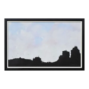 "Pueblo V" - Minimal Silhouetted Landscape by Duane Albert Armstrong