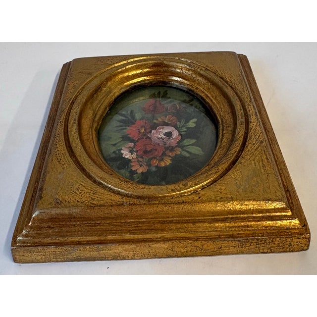 Vintage Gilt Gold Framed Print For Sale - Image 4 of 6
