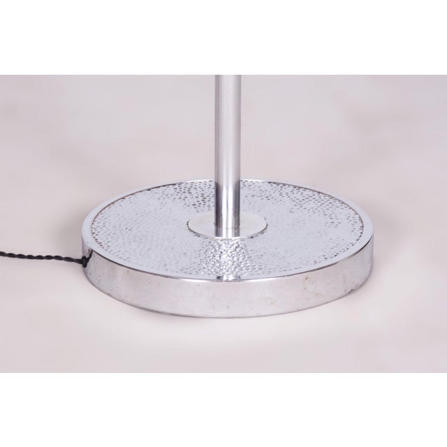Bauhaus Bauhaus Floor Lamp in Chrome-Plated Steel by Hynek Gottwald, 1930s For Sale - Image 3 of 10