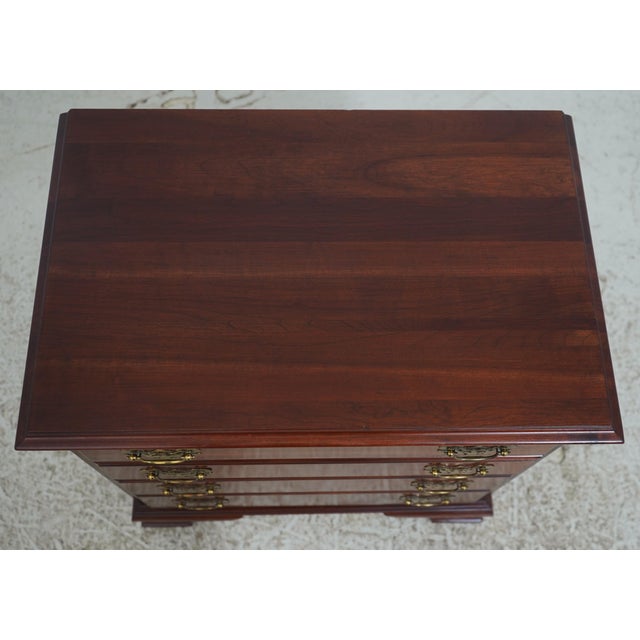 Pair Ethan Allen Cherry 4 Drawer Nightstand Chests For Sale In Philadelphia - Image 6 of 18
