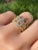 The Royale: Intricate 14 K Gold Crown Ring set with Cubic Zirconia For Sale - Image 9 of 10
