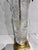 Vintage Dresden Victorian Cut Crystal Glass Flower Brass Table Lamps For Sale - Image 11 of 12