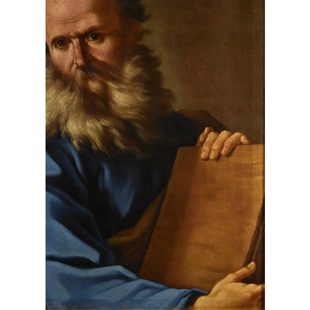 Giovanni Battista Beinaschi, Portrait of the Philosopher Democritus Beinaschi, 17th Century, Oil on Canvas, Framed For Sale - Image 4 of 13