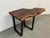 Contemporary Walnut Live Edge Wood Slab Side Table For Sale - Image 3 of 12