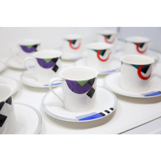 Mikasa 1990’s “High Spirits” Geometric Postmodern Dinnerware by Mikasa - Set of 47 For Sale - Image 4 of 10