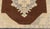 Textile Vintage Turkish Oushak Runner With Floral Medallions in Brown, Gray, Taupe For Sale - Image 7 of 13