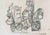 Mino Maccari, Half Blonde and Half Brunette, 1970s, Charcoal For Sale