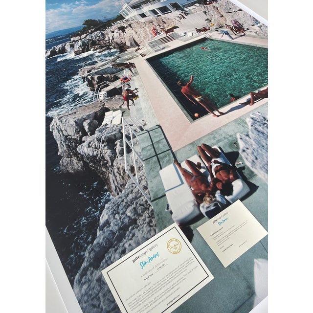 1970s 1970s "Eden Roc Pool" 40x60 C-Print by Slim Aarons For Sale - Image 5 of 8
