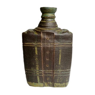 Vintage Ceramic Bottle Vase For Sale