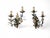 Vintage Wall Sconces with Porcelain Flowers, 1950s, Set of 2 For Sale - Image 3 of 11