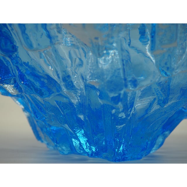Glass Full Lead Crystal Bowl by Mats Jonasson for Målerås Glassworks, Sweden, 1970s For Sale - Image 7 of 10