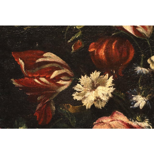 Giovanni Stanchi, Still Life with Vase of Flowers, 1680, Oil on Canvas For Sale - Image 9 of 15