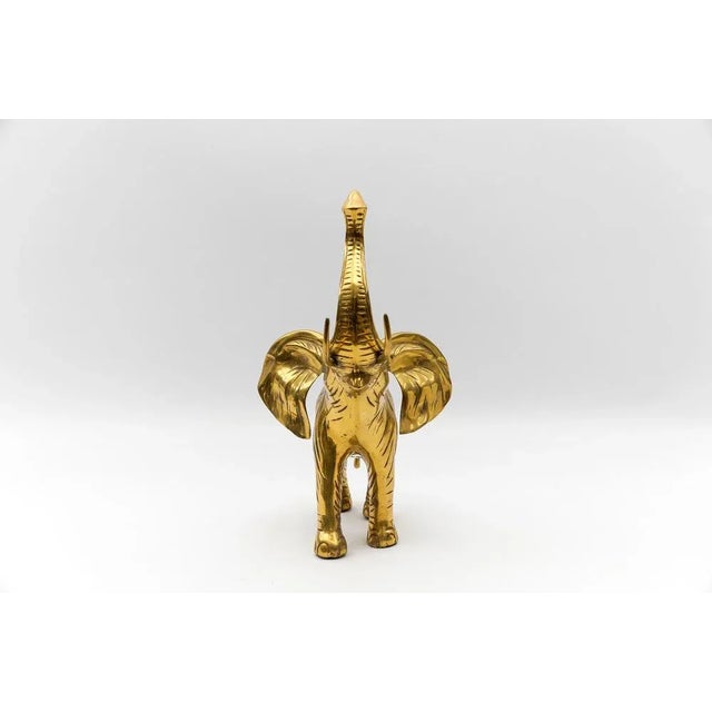 1960s Large Mid-Century Modern Brass Elephant, 1960s For Sale - Image 5 of 9