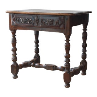 Carved Accent Italian Table From 19th C For Sale