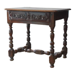 Carved Accent Italian Table From 19th C