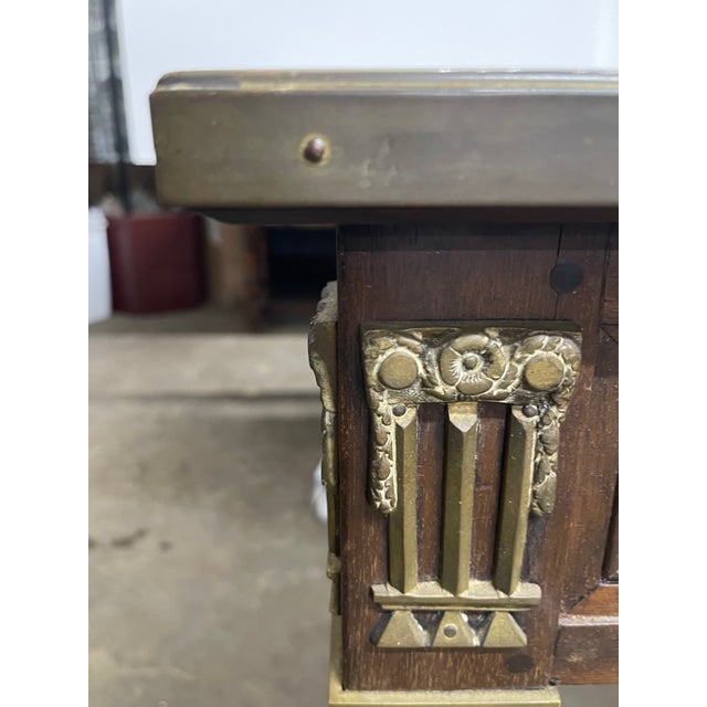 Early 20th Century Louis XVI Style Mahogany Writing Table For Sale - Image 12 of 13