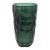 Hand-Blown Murano Modern Tall Faceted Vase in Eucalyptus Green Large For Sale
