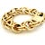 Vintage Italian 14k Gold Chunky Link Bracelet, 92 Grams For Sale - Image 11 of 16