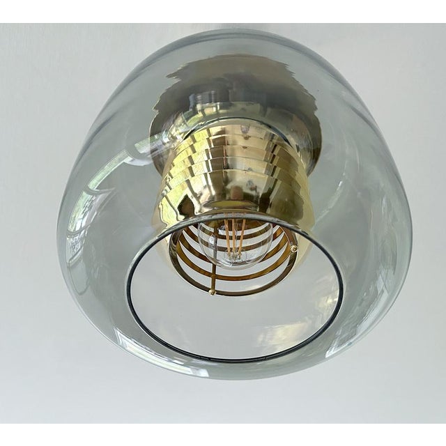 Vintage Glass Pendant Light from Erco, 1970s For Sale - Image 13 of 14