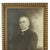 A beautiful vintage photograph—a portrait of an older man—housed in a gold frame made of wood and resin; signed and dated...