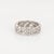 1920s Circa 1920s Vintage Art Deco Diamond Band Sz 5.75 Platinum Braided Ring Eternity For Sale - Image 5 of 5