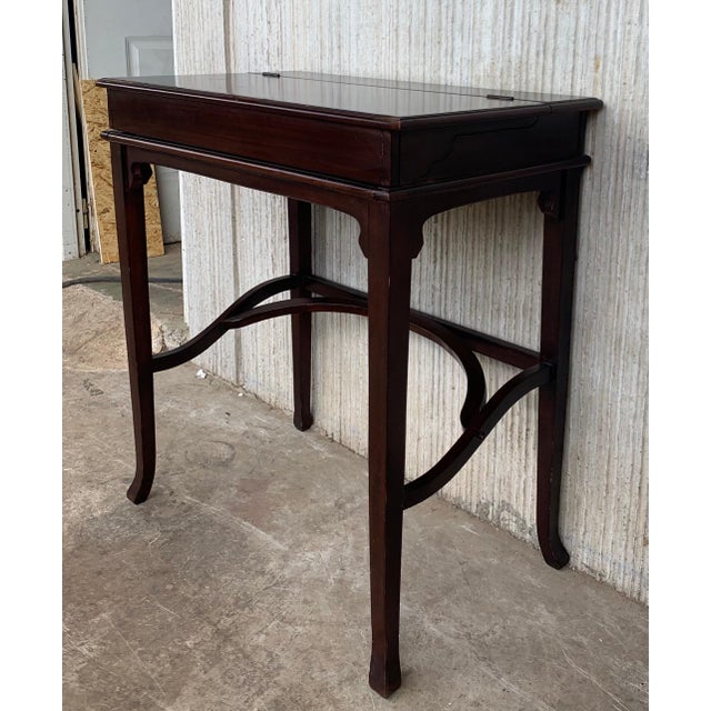 Late 19th Bureau Antique Cartonnier Sliding Top for Hidden Storage For Sale - Image 4 of 18