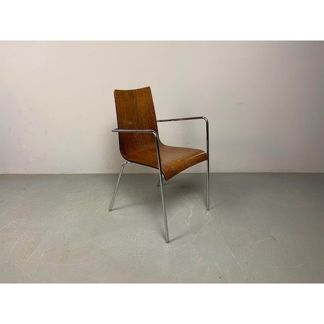 Mid-Century Modern Wengé Dining Chairs attributed to Thonet, Germany, 1990s, Set of 6 For Sale - Image 9 of 18
